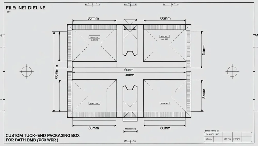 What Is a Packaging Dieline? A Beginner’s Guide for Custom Bath Bomb Boxes